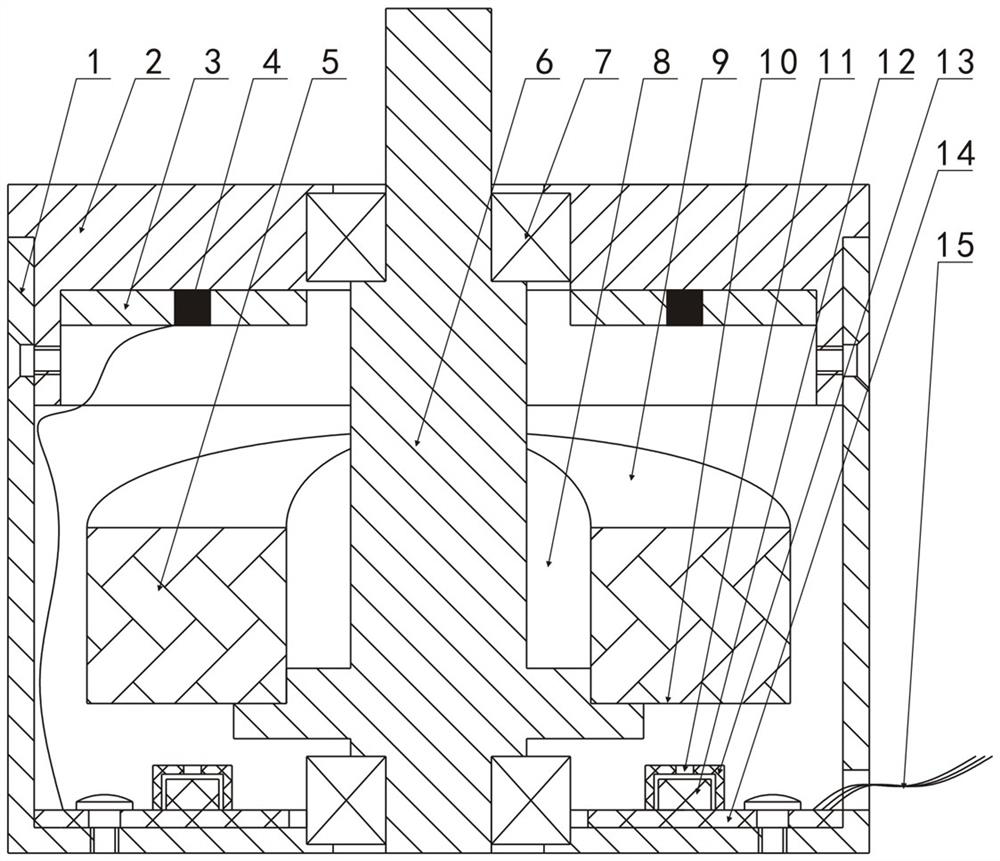 Non-contact rotary potentiometer based on light refraction principle