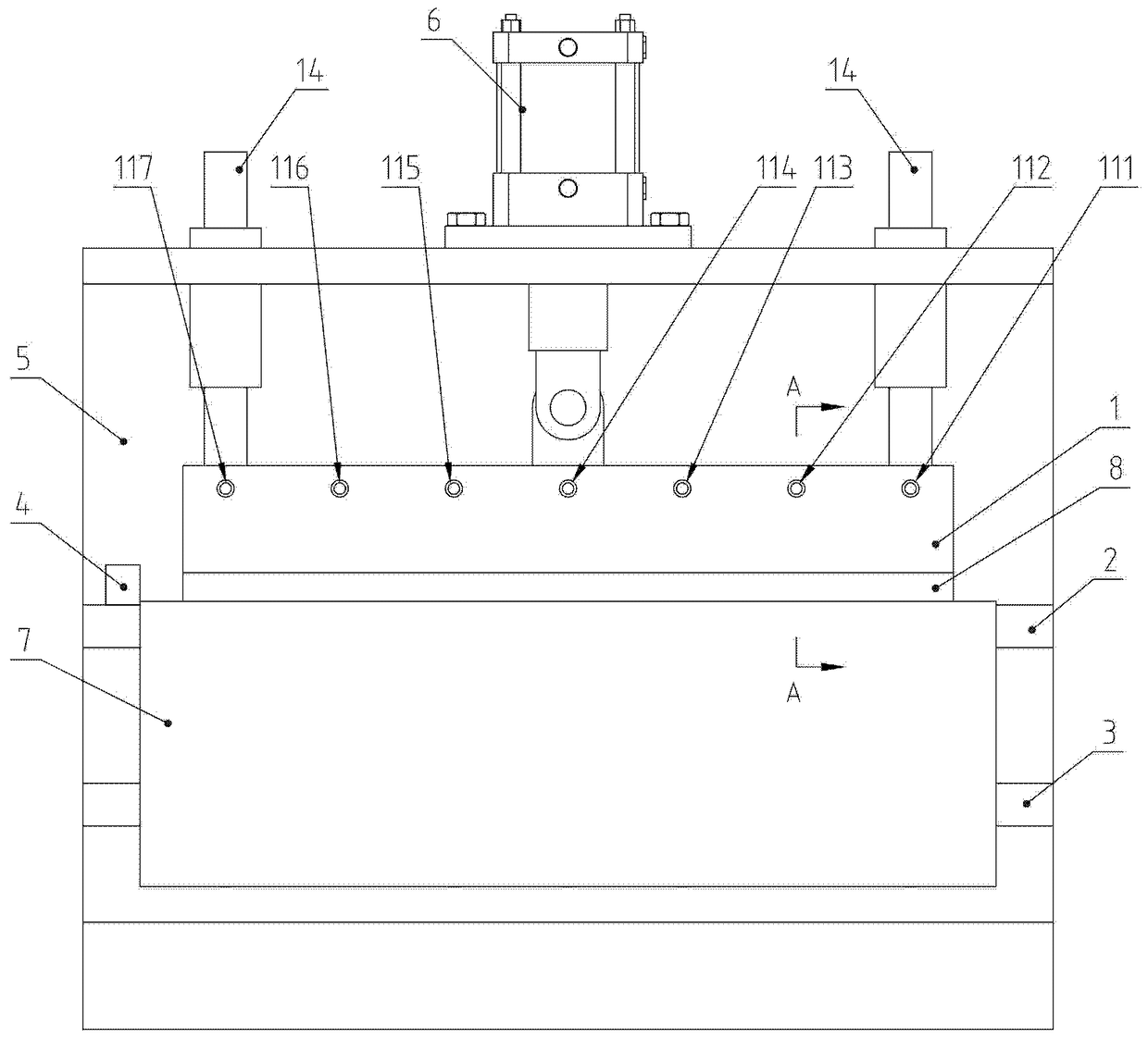 Building template processing equipment that can be automatically adjusted and punches holes at one time