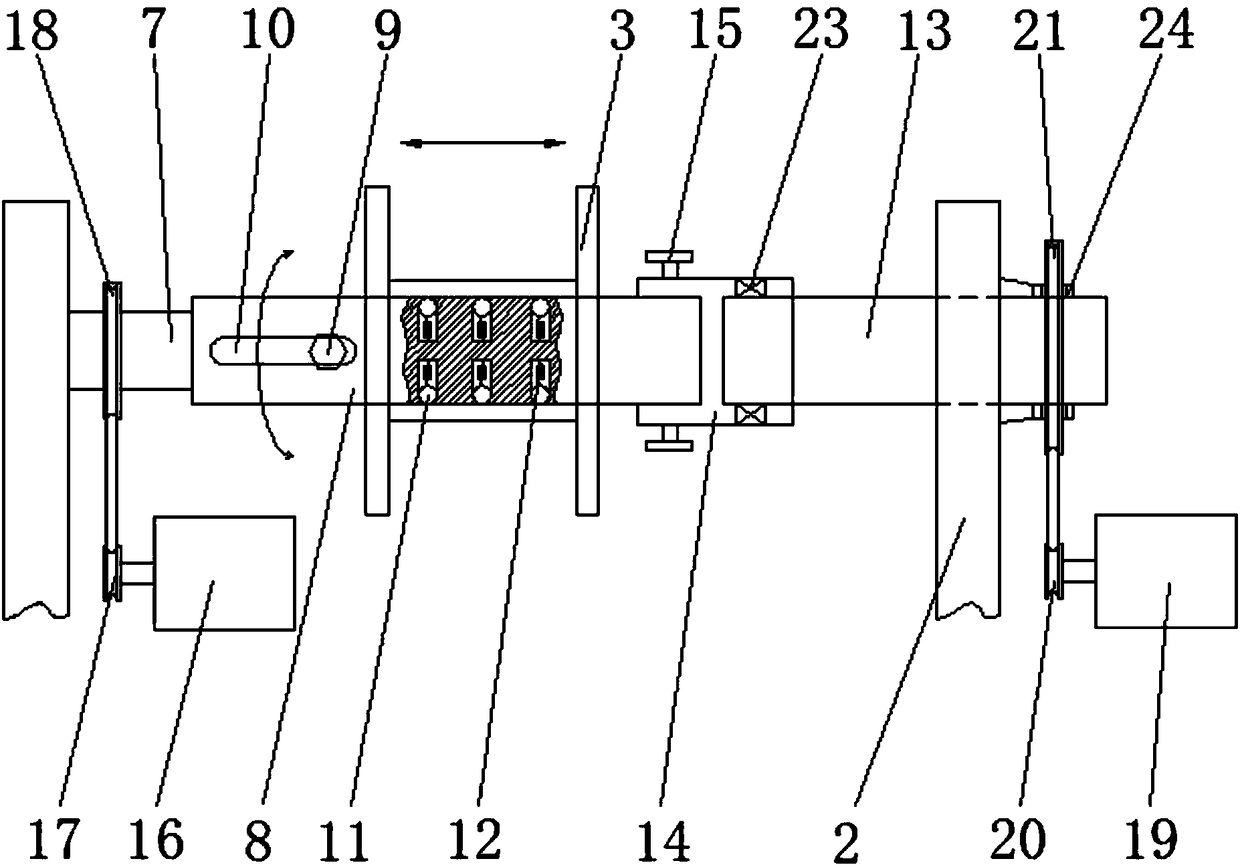 Automatic cable winding device