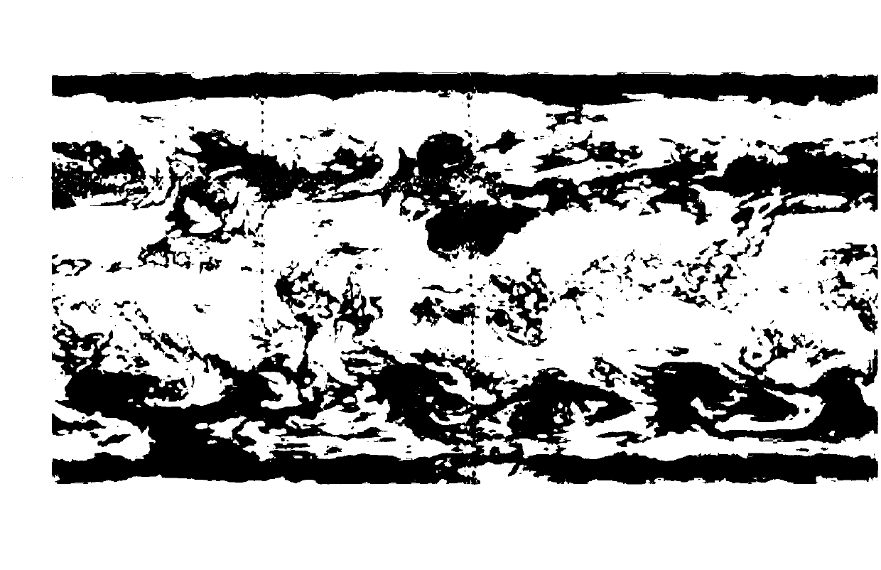 Simulation method of global real cloud layer of three-dimensional geographic information system