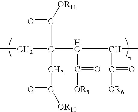 Anionic polymers composed of dicarboxylic acids and uses thereof