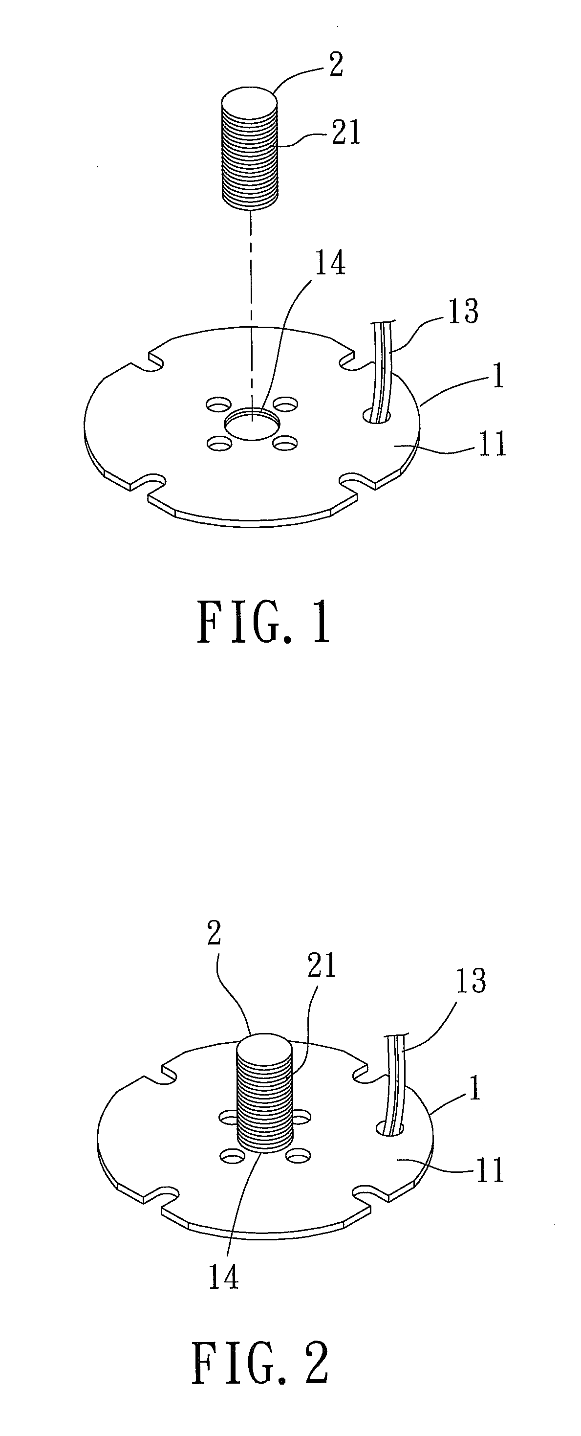 LED module fixing strucutre