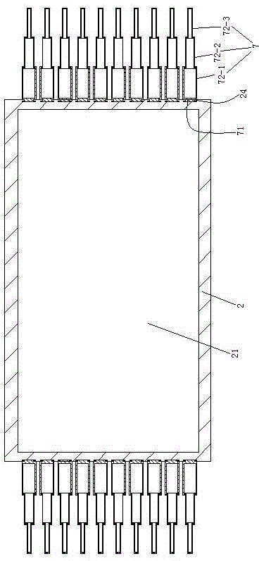 Transformer radiator detachably connected with telescopic outer fins