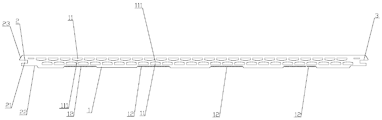 Two-row-hole fast-spliced lightweight integrated wall plate