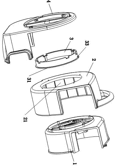 Pitching mechanism of centrifugal type blower