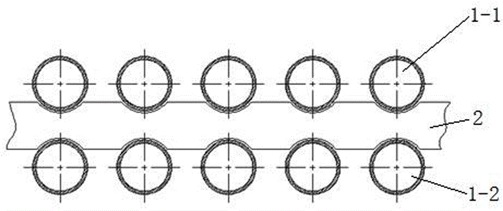 A shell-and-tube heat exchanger