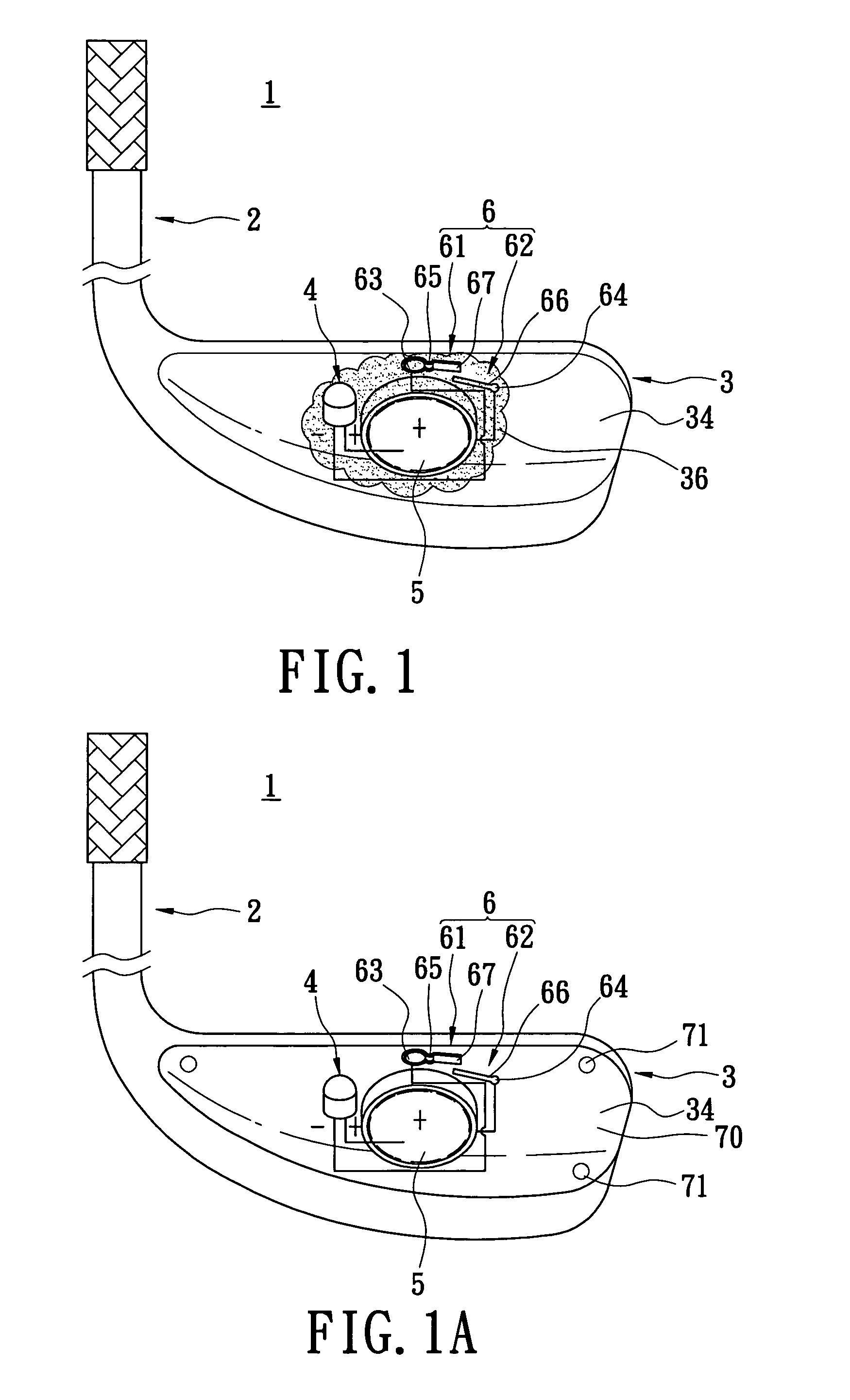 Golf club for showing swing condition