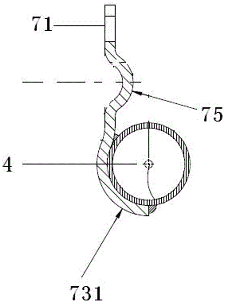 An engine warm water pipe fitting