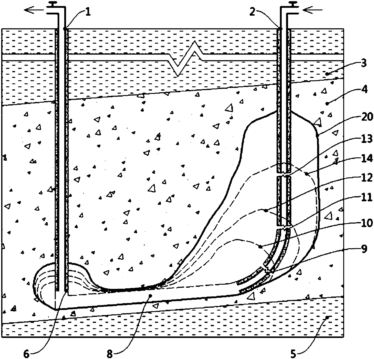 Double-well construction method of large gas storage in high-impurity salt mine