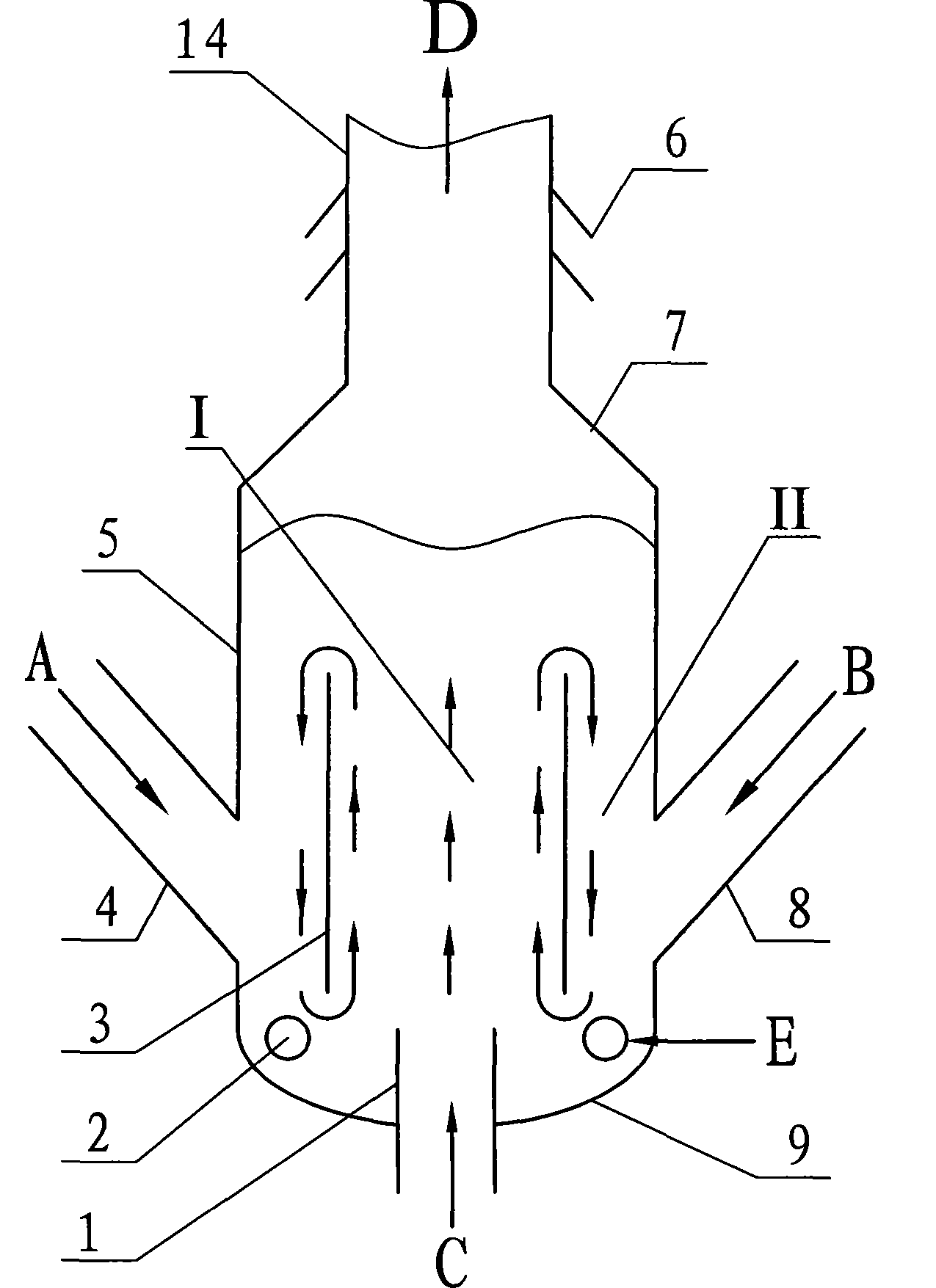 Catalytic cracking cold-hot catalyst pre-lifter