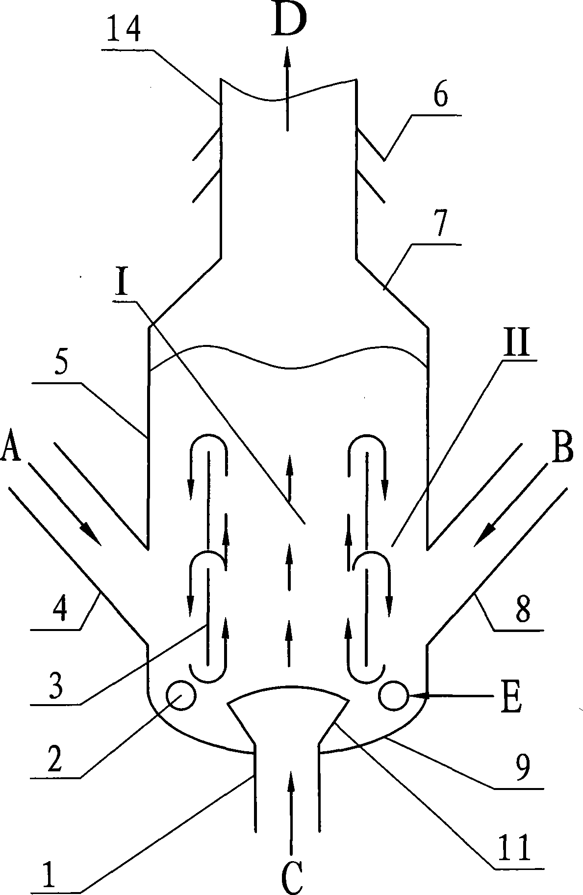 Catalytic cracking cold-hot catalyst pre-lifter