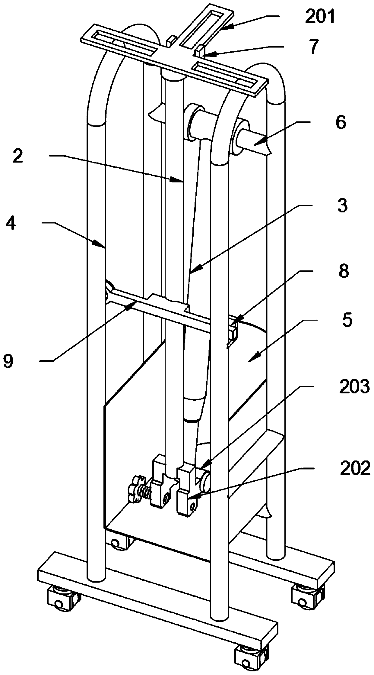 An isolation screen for hospital inspection