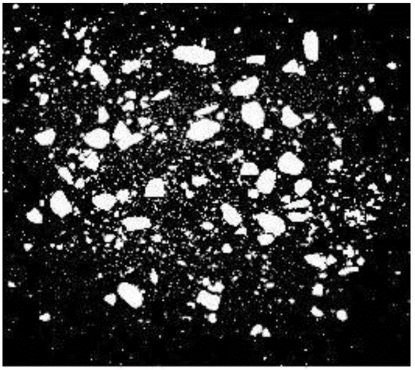 Earth-rock dam construction material grain composition examination method based on digital image processing