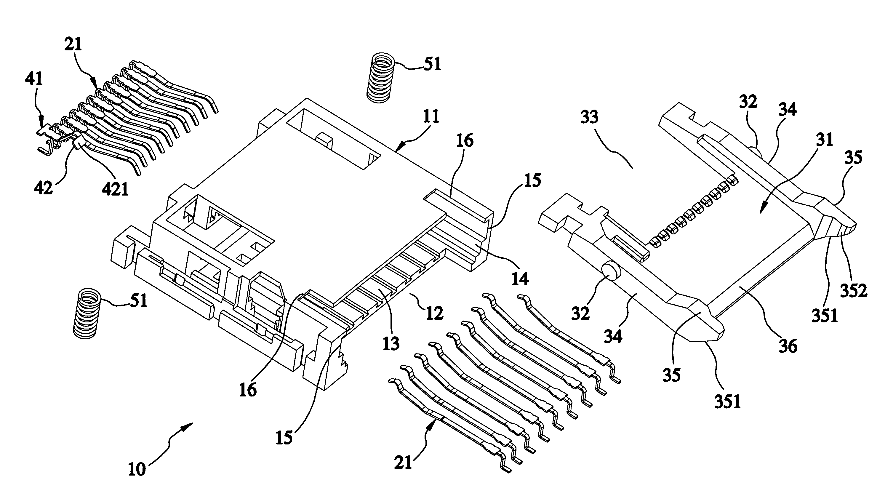 Foolproof multi-card connector