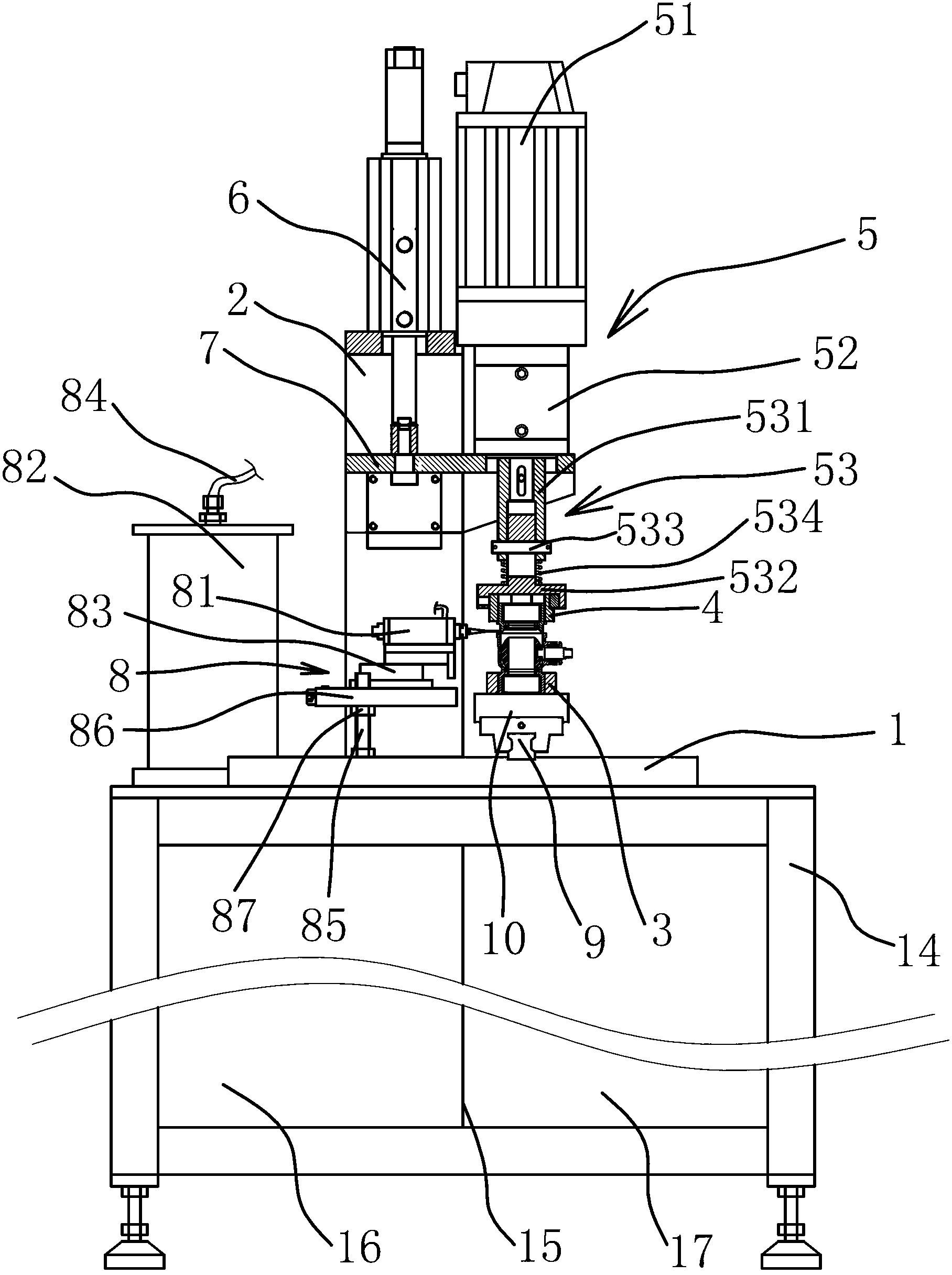 Valve body and bonnet connection torsion dispensing assembly machine