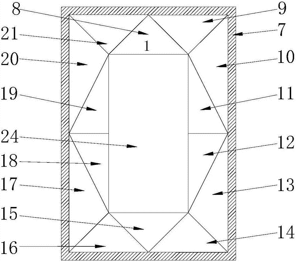 Magnetic area closing type iron remover