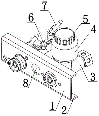 Flower-watering dual spray pipe mechanism