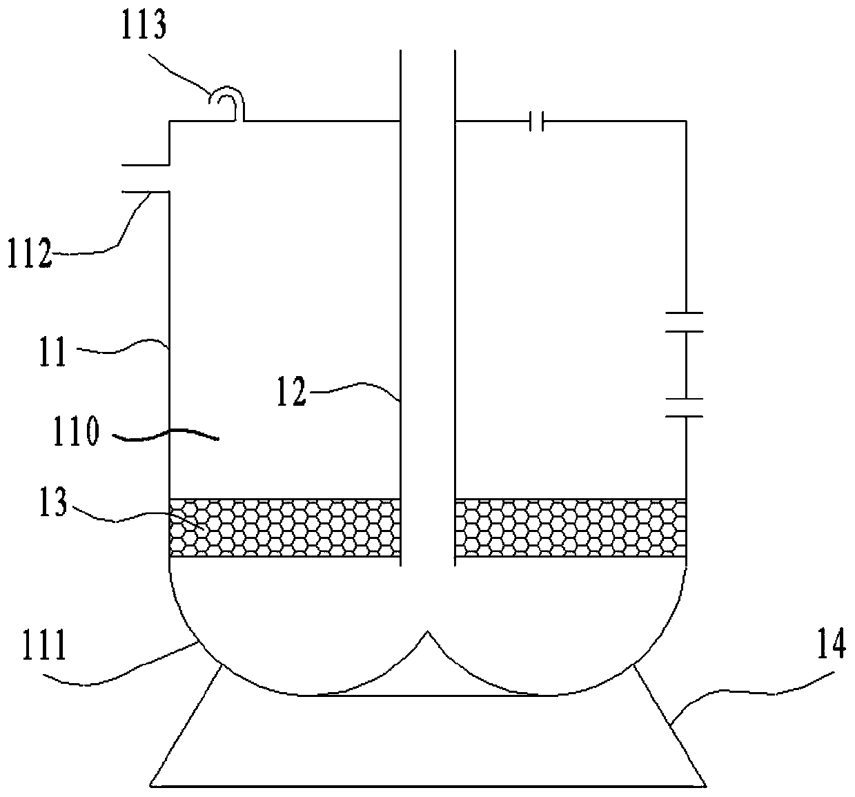 Oil-water separation and recovery device for catering industry