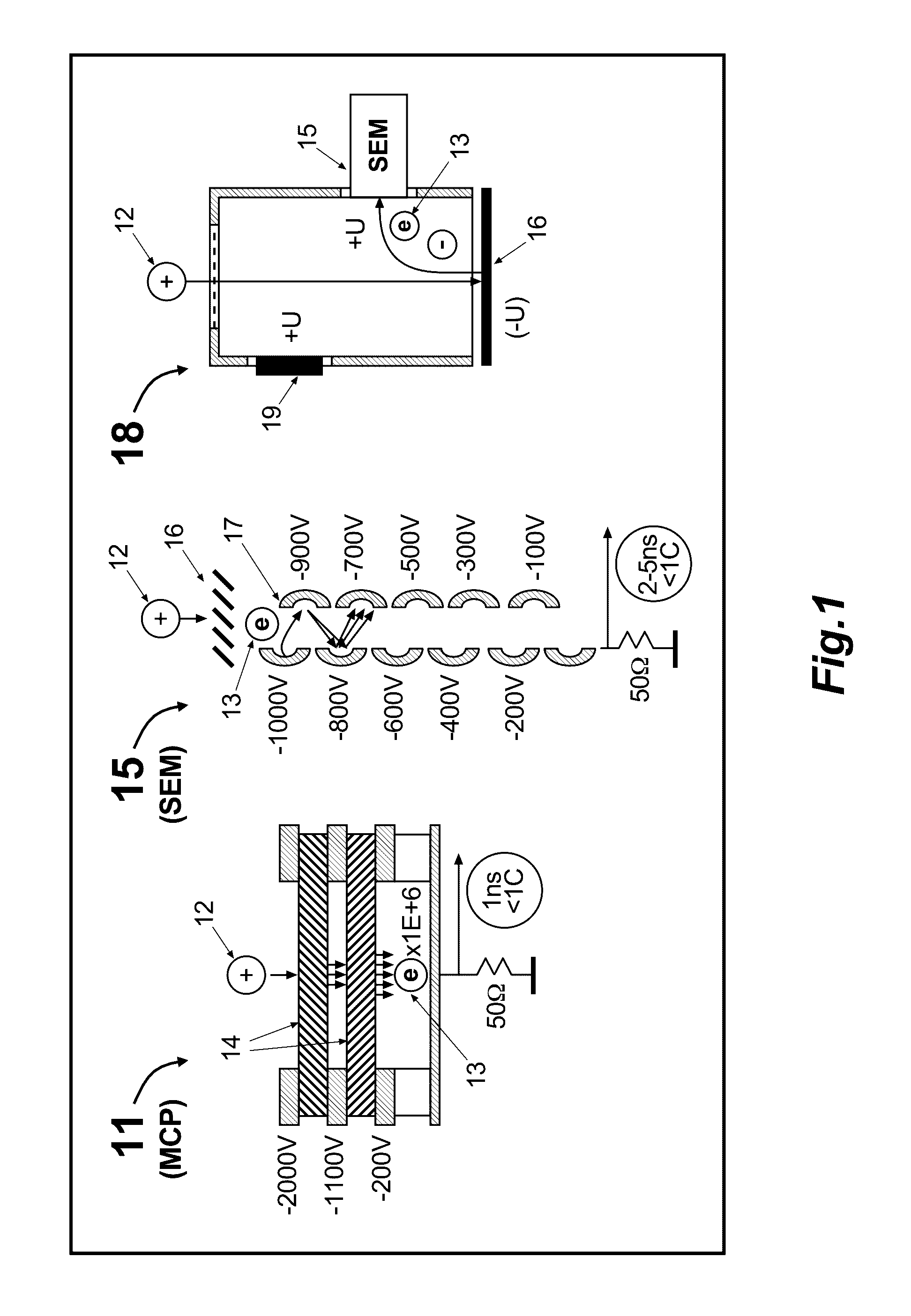 Right Angle Time-of-Flight Detector With An Extended Life Time