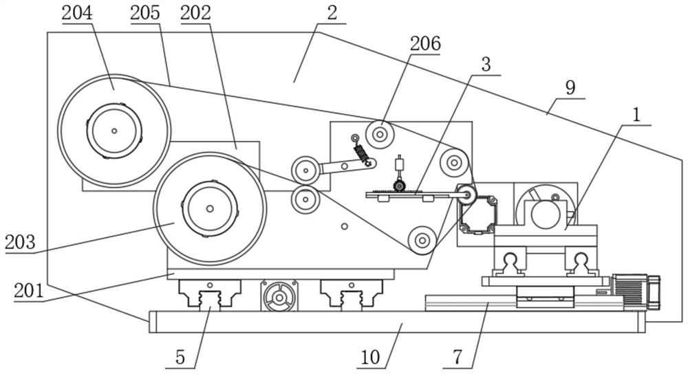 Longitudinal polishing device