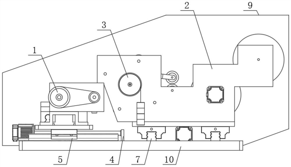 Longitudinal polishing device