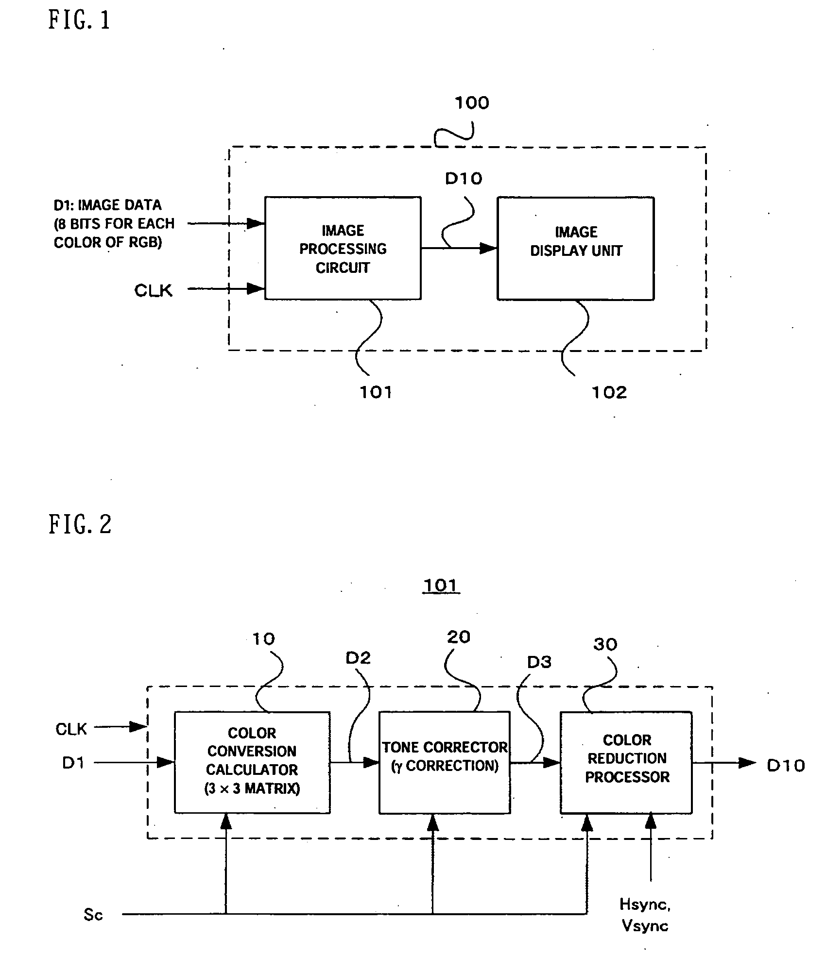 Image processing circuit, image display apparatus, and image processing method