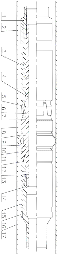 A flexible self-sealing anti-shoulder compression packer