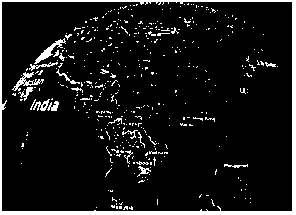 Super-large-scale weather effect rendering method