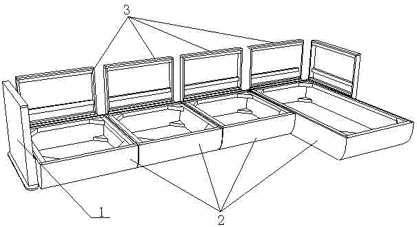 A detachable fabric sofa with an independent cloth cover