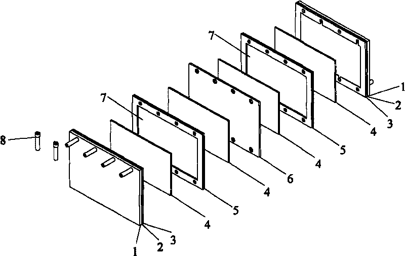 Redox flow cell stack