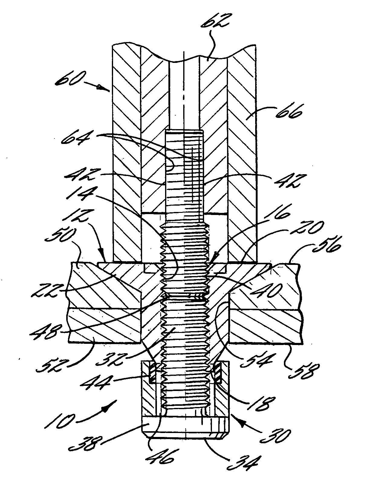 Hybrid fastener apparatus and method for fastening