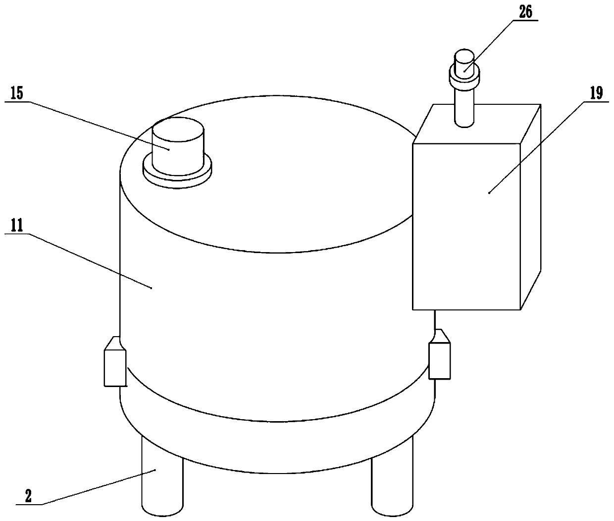 Rotary small-size paint spraying chamber convenient to move