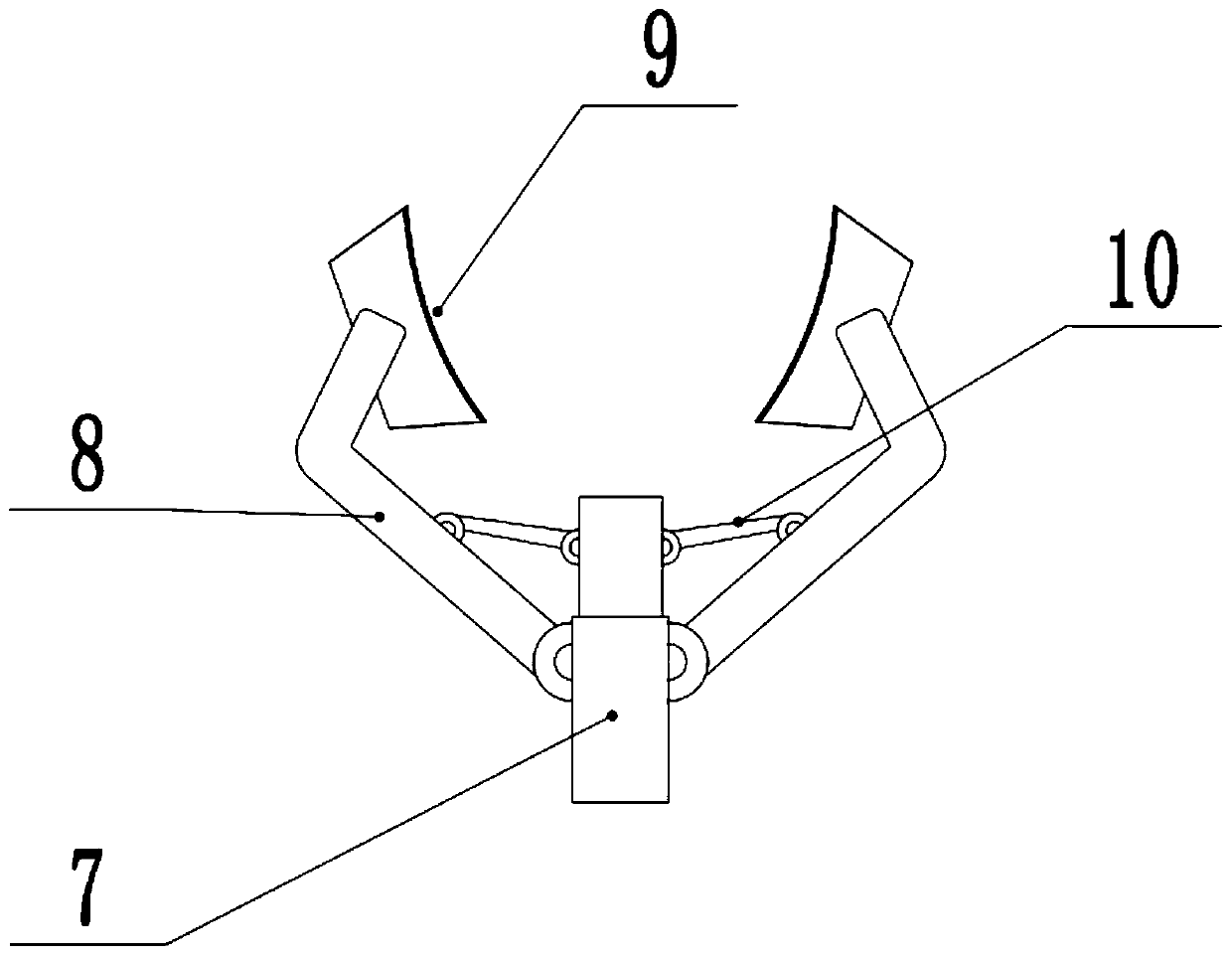 Rotary small-size paint spraying chamber convenient to move