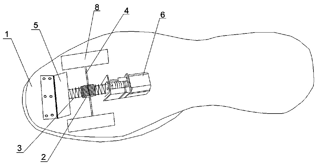 Shoes for checking ankle joints, knee joints and hip joints of hemiplegic patient