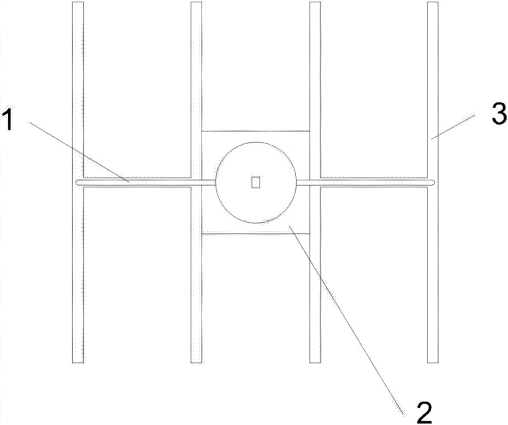 Hollow cement brick transferring device