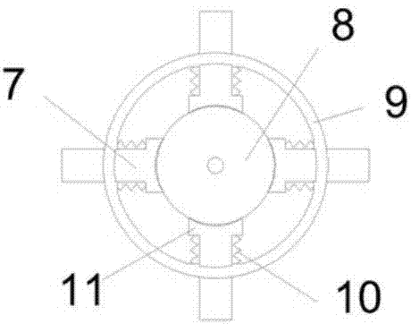 Hollow cement brick transferring device