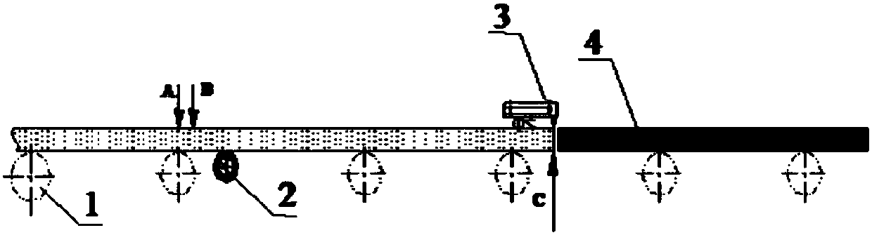 Accurate measurement method of length of continuous casting billet