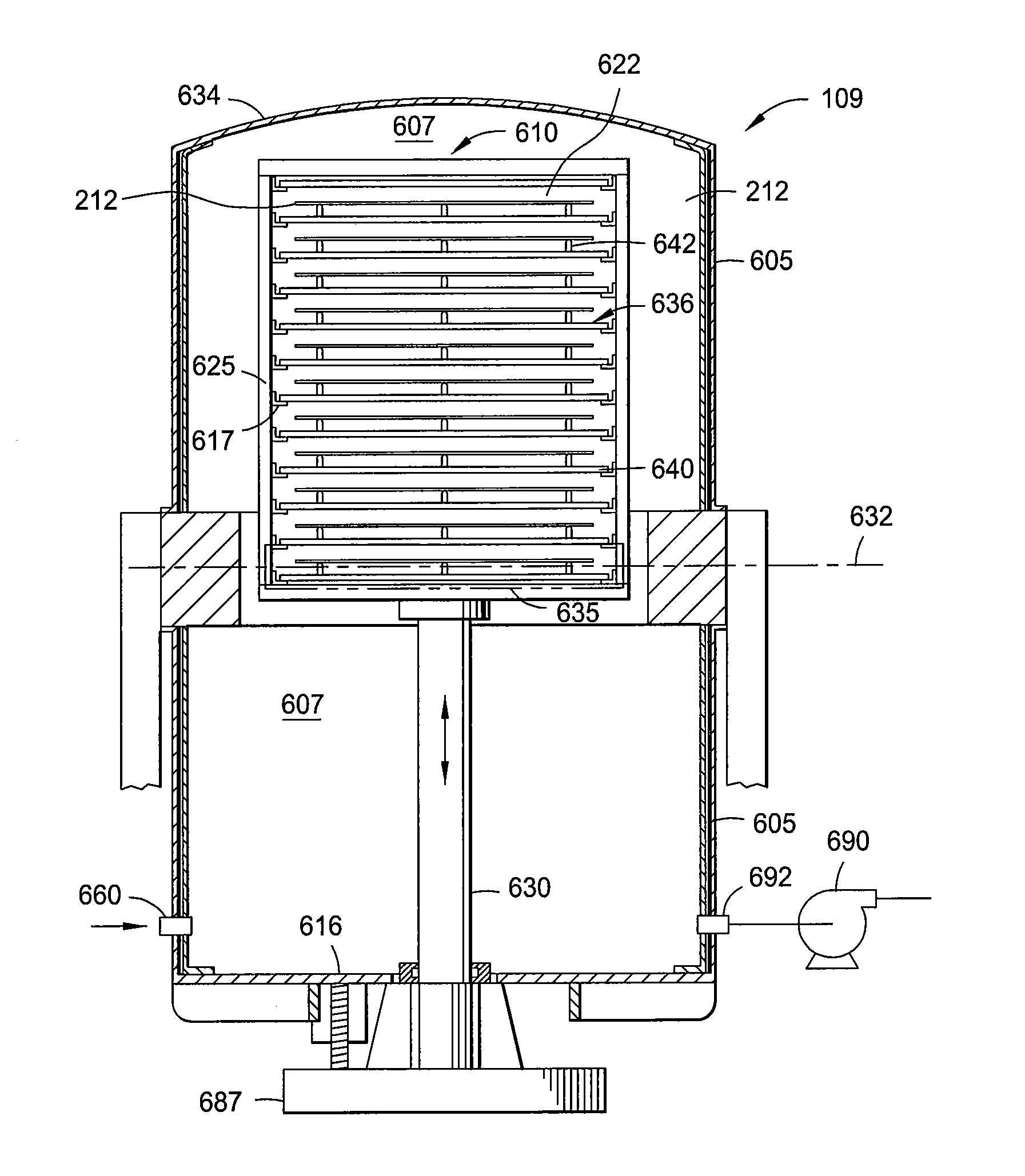 Processing system for fabricating compound nitride semiconductor devices