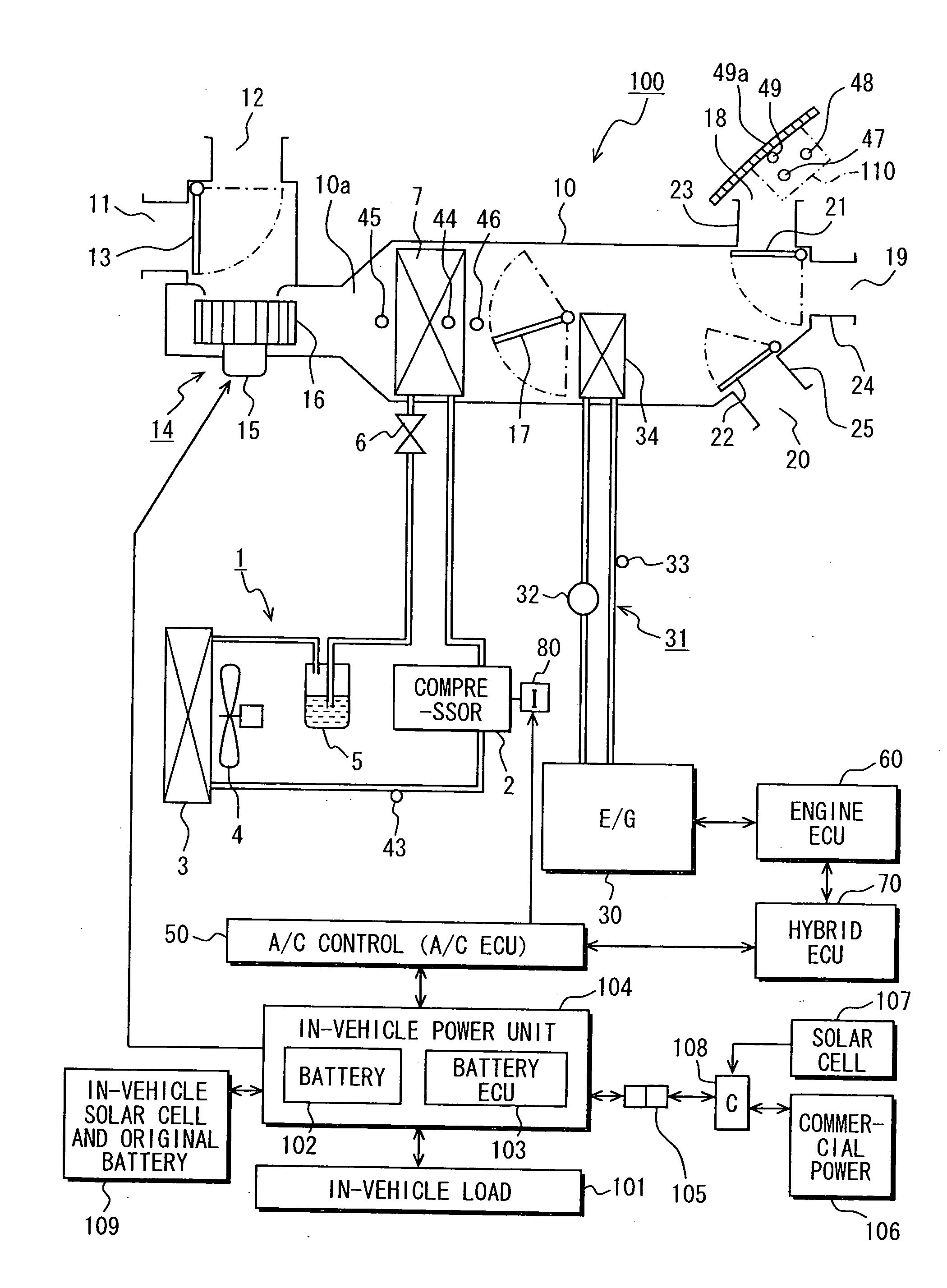 Air-conditioning device for vehicle