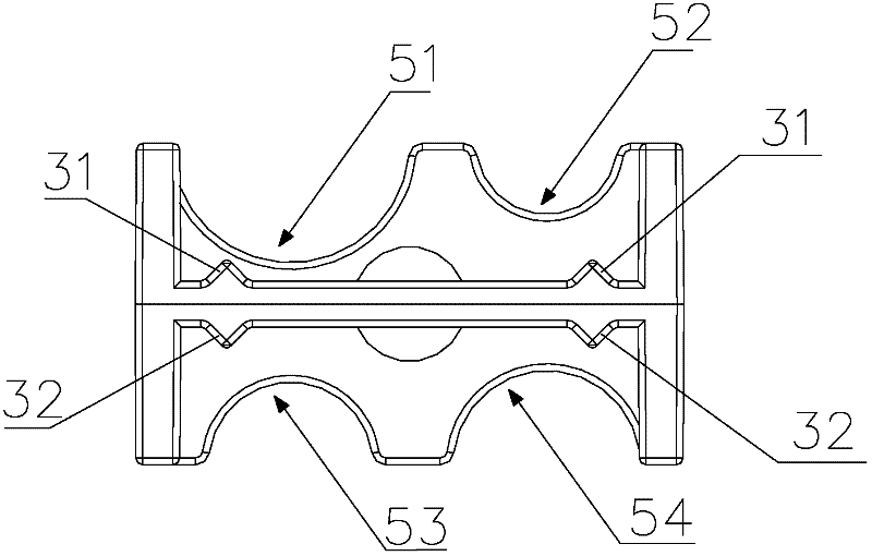 A guide rail device for plastic pipe welding