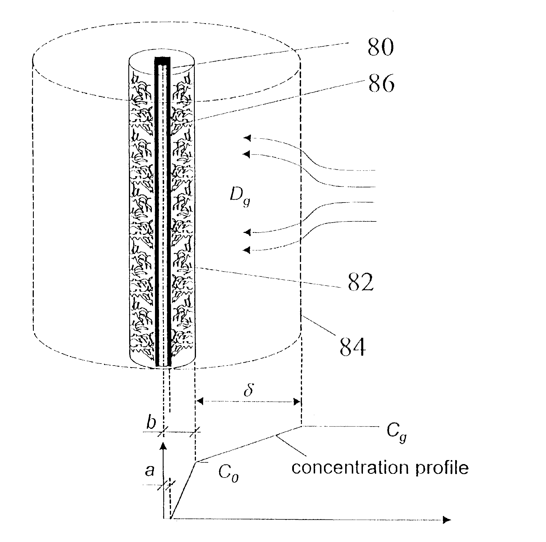 Analytical devices based on diffusion boundary layer calibration and quantitative sorption