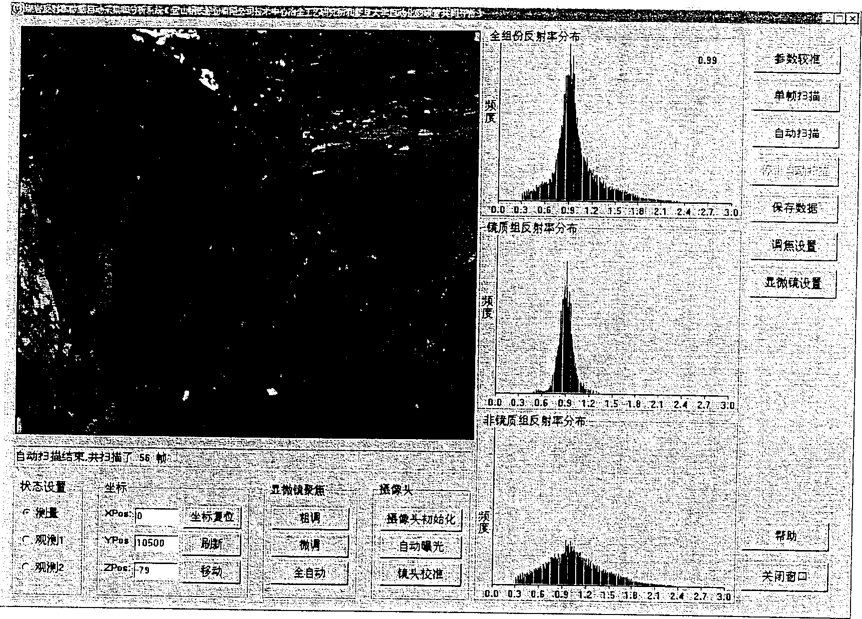 Coal petrography reflection rate digital automatic determination method