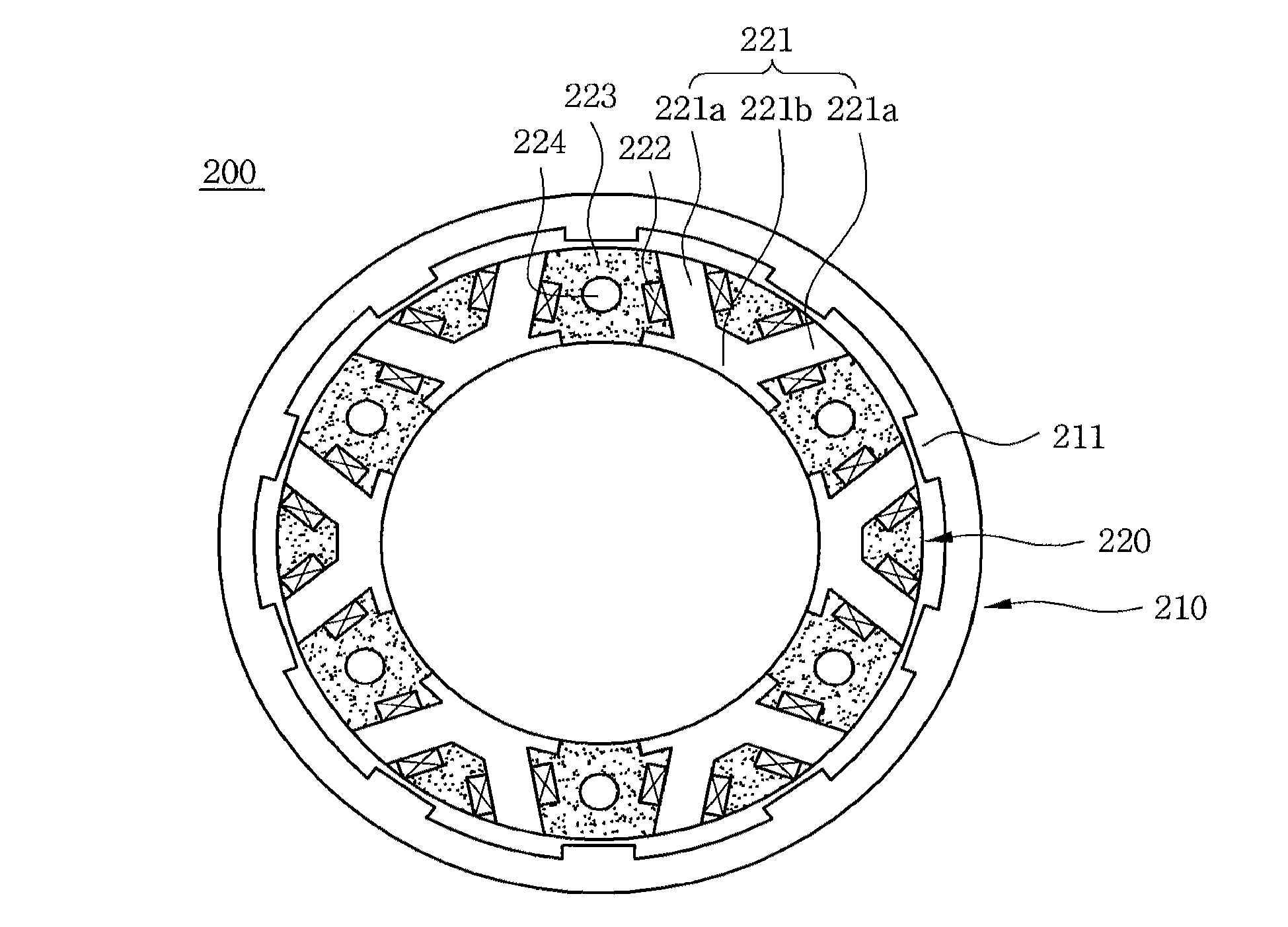 Switched reluctance motor