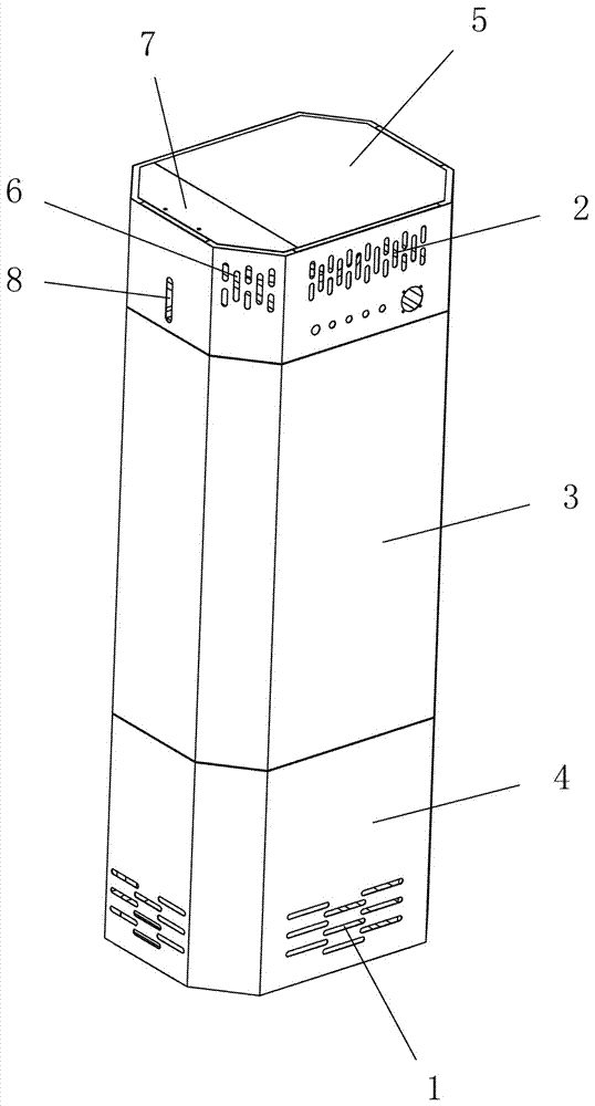 Single type photocatalyst air purifier