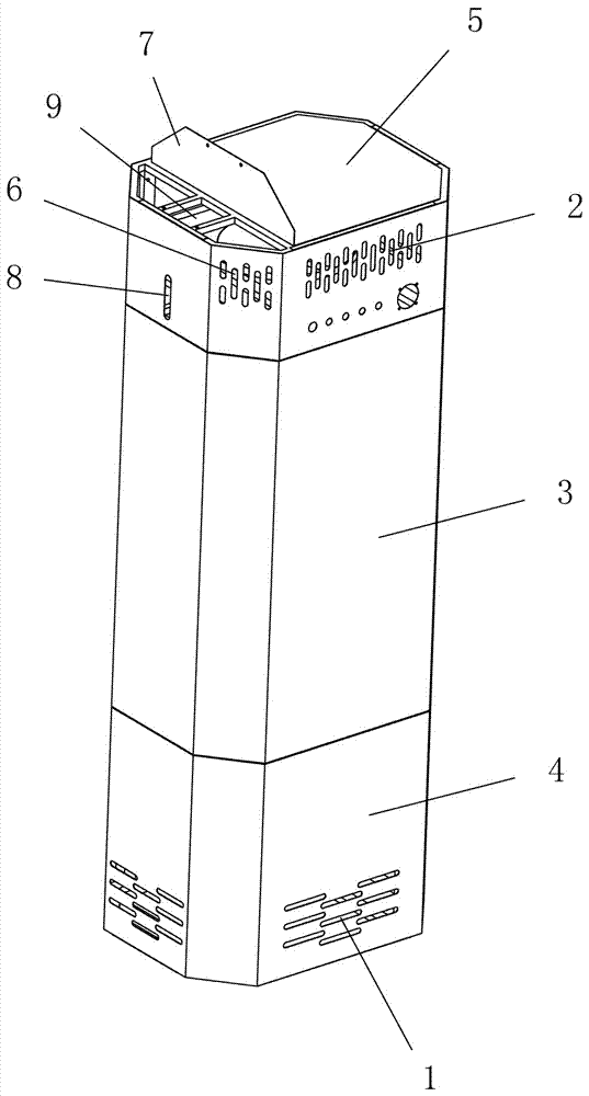 Single type photocatalyst air purifier