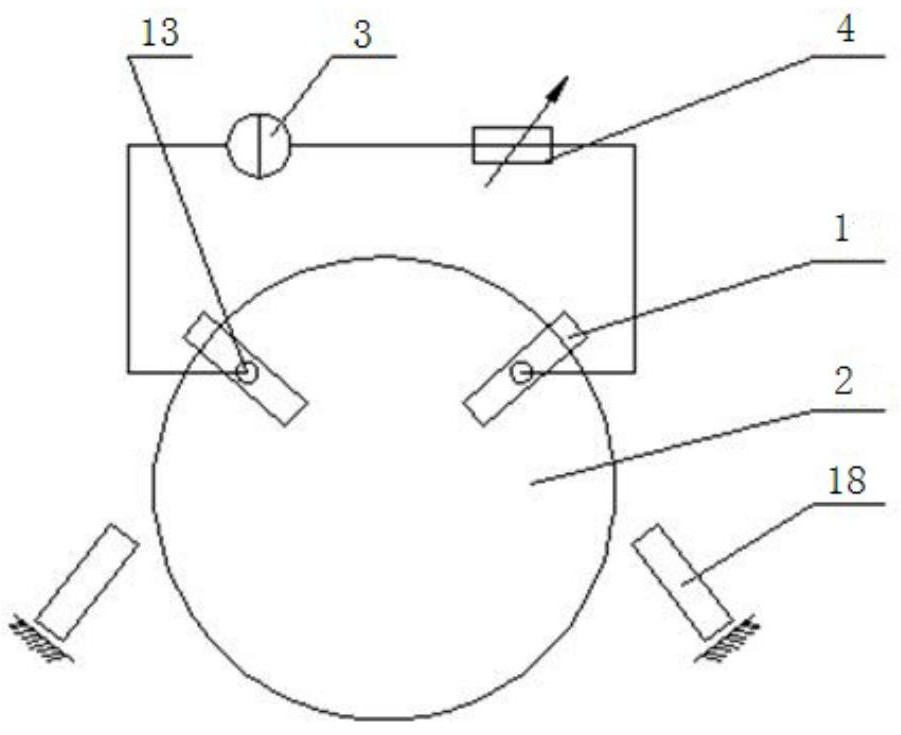 A current-carrying friction test method for a double-arm micro-load brush