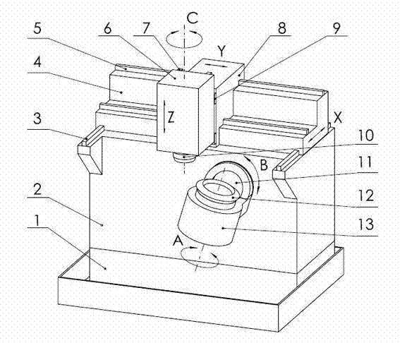 Machine tool for machining large gear in spiral bevel gear pair