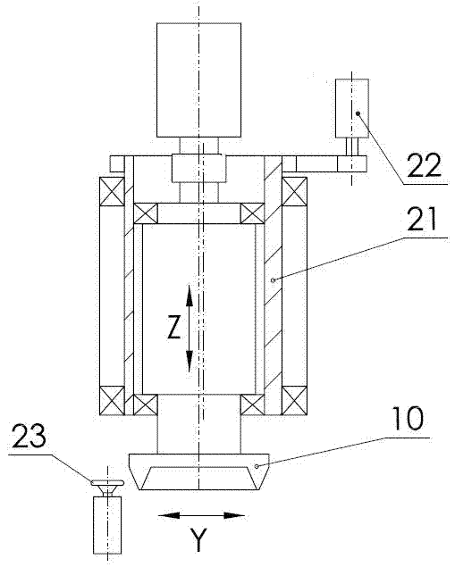 Machine tool for machining large gear in spiral bevel gear pair