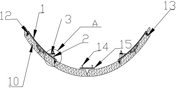 Construction method of separate sleepers and sleepers for the follow-up trolley and battery car system of the portable shield machine