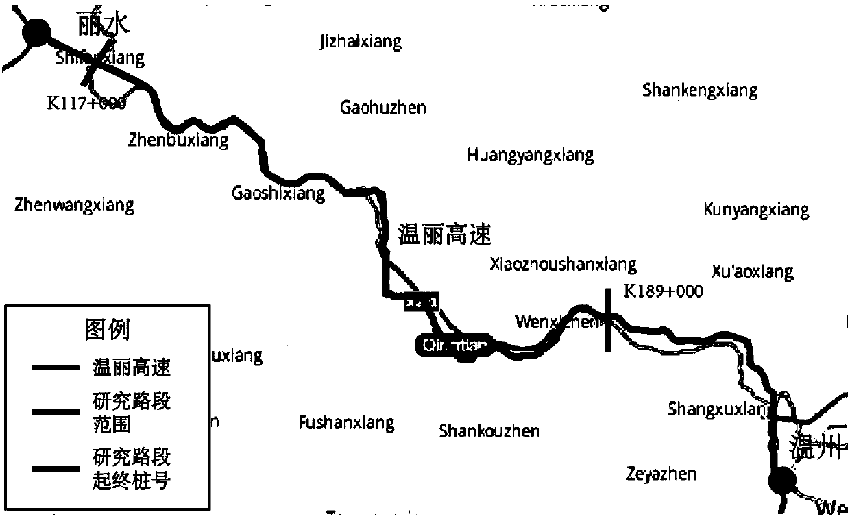 TOPSIS method-based highway traffic accident black spot road section identification method